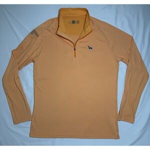 Volunteer‎ Traditions Orange Striped 1/4 Zip College Of Nursing Size Large